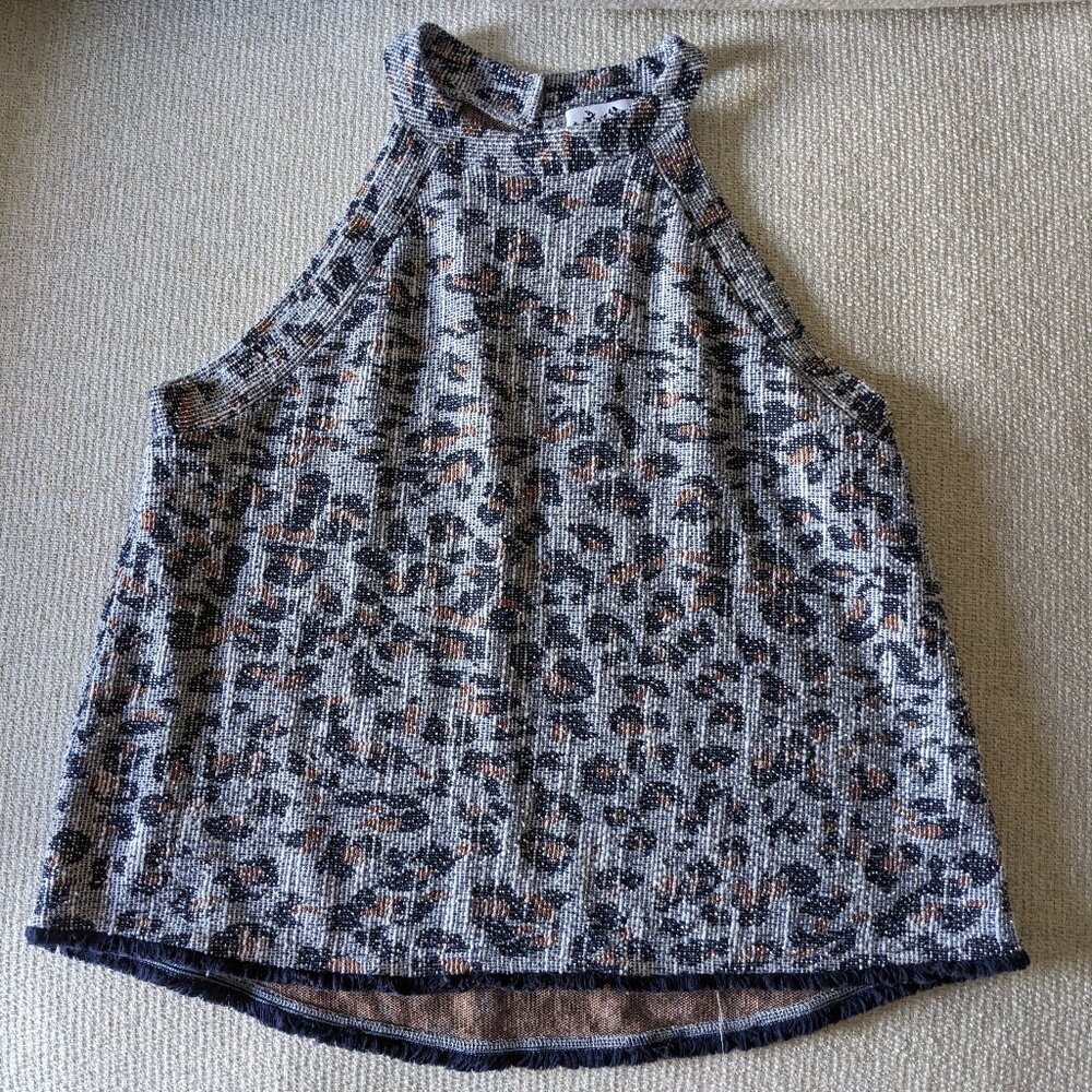 Who Wear What When Where Leopard Print Halter Top M